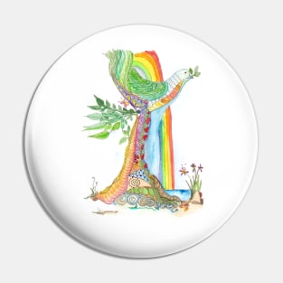 Tree of Life #19 - Peace Bird Pin