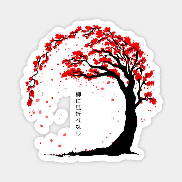 Cherry blossom Magnet by BrainDrainOnly
