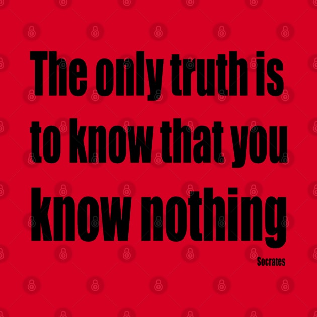 The Only Truth To Know Is That You Know Nothing by taiche