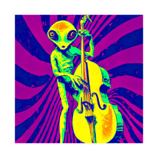 Surreal alien bassist from another dimension T-Shirt