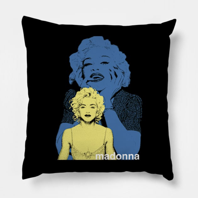 Madonna love 80s urban style Pillow by Fatdukon