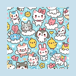 Cute Animal Friends T-Shirt