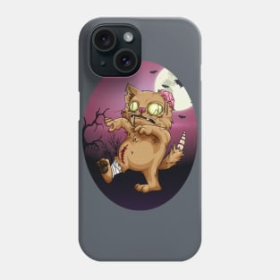 zombiecat need more brains Phone Case