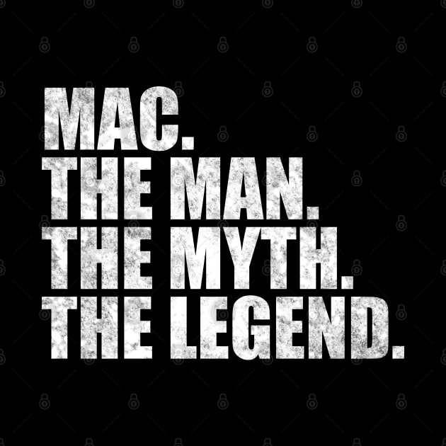 Mac Legend Mac Name Mac given name by TeeLogic