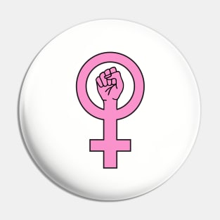 Pink female sign Pin