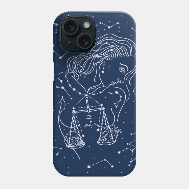 Libra zodiac sign Phone Case by CatyArte