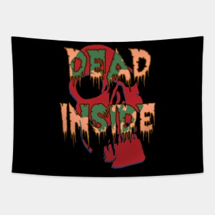 Dead Inside Skull Horror Tapestry