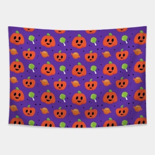 Pumpkin Halloween pattern Tapestry