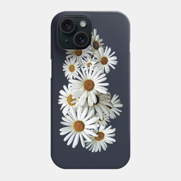 Daisies - Bunch of White Daisies Phone Case by SusanSavad