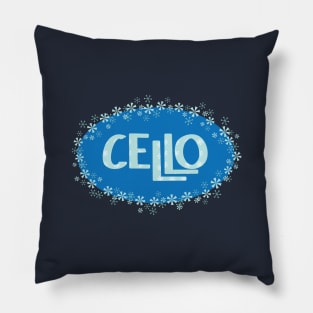 Winter Cello Pillow