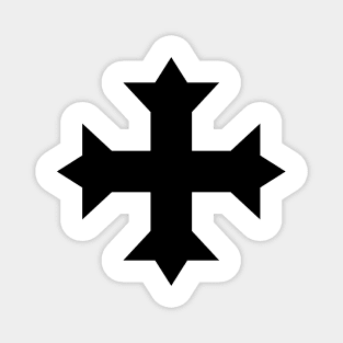 Coptic cross (black) Magnet
