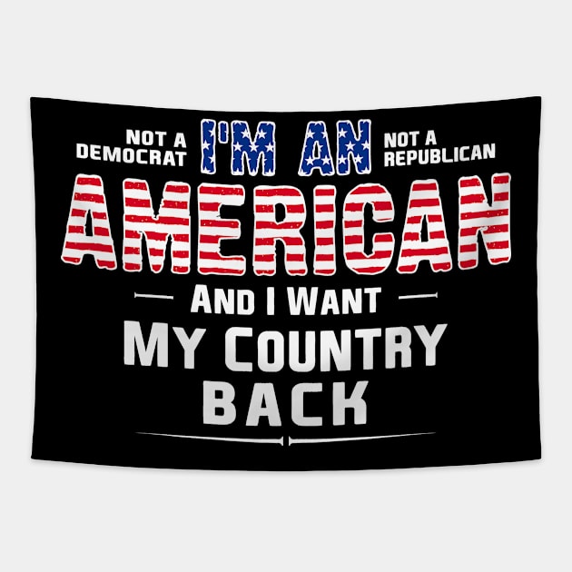 Patriot I Am An American Tapestry by Tee-hub