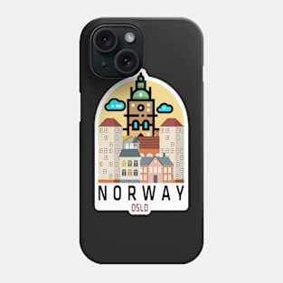 Oslo Norway Sticker, Travel Sticker For Norway lovers Phone Case