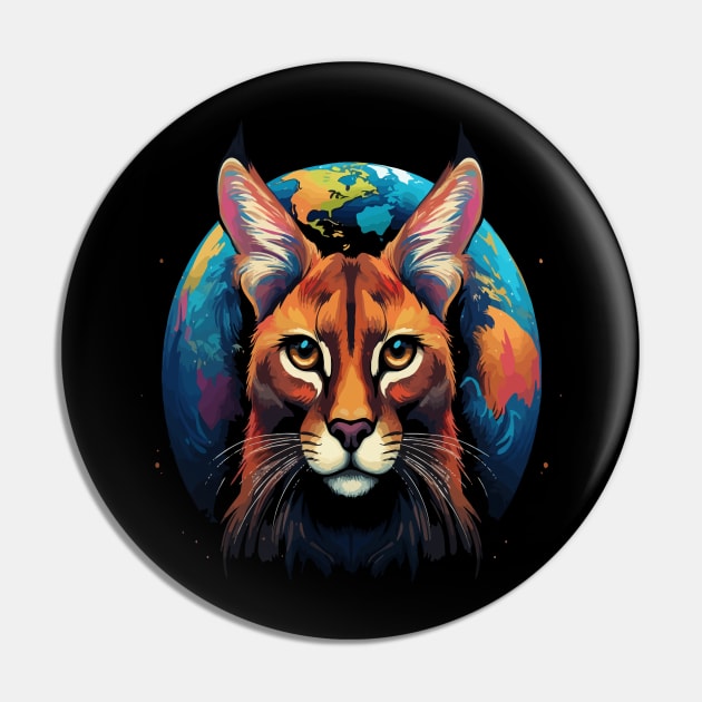 Caracal Earth Day Pin by JH Mart