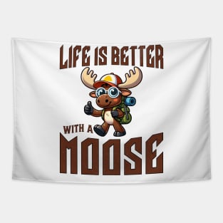 Alaska Elk Animal Lover Life Is Better With A Moose Tapestry
