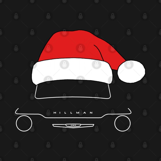 Hillman Imp classic car Christmas hat edition white by soitwouldseem