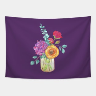 Vase of Flowers Tapestry