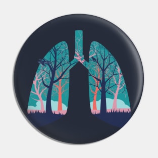 Abstract forest in the lungs Pin