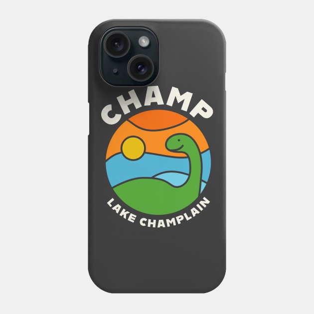 Champ Lake Monster Lake Champlain Monster Phone Case by PodDesignShop