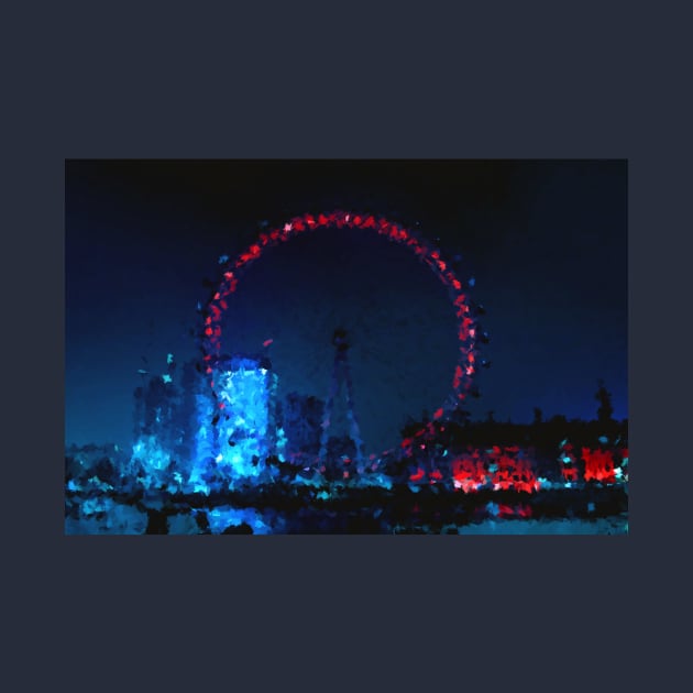 London Eye at Night by AlexMir