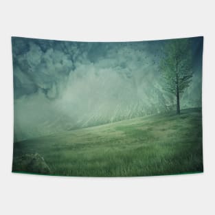 cold freshness mountains Tapestry