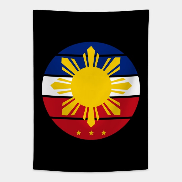 Philippines Three Stars and a Sun (Clean Version) Tapestry by Design_Lawrence