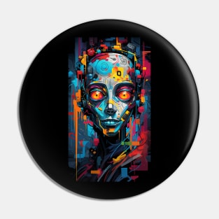 Cyberpunk Retro Design Pin