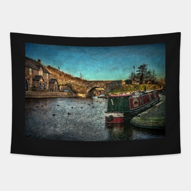 Brecon Canal Basin in Winter Tapestry by IanWL