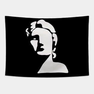 Greek Statue of Alexander the Great - Abstract Minimal Tapestry