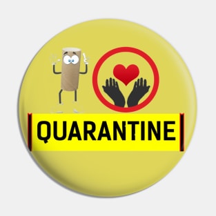 I Love Quarantine Pin