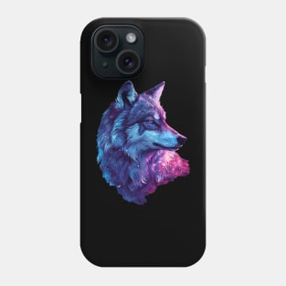 galaxy wolf Phone Case