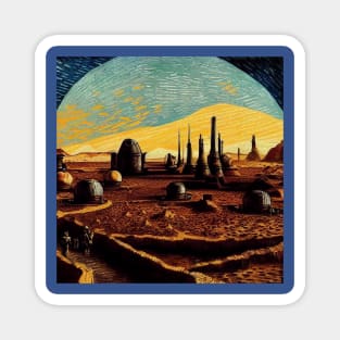 Starry Night in Mos Eisley Tatooine Magnet