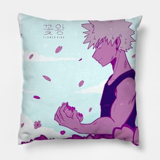 Flower King Dark Pillow