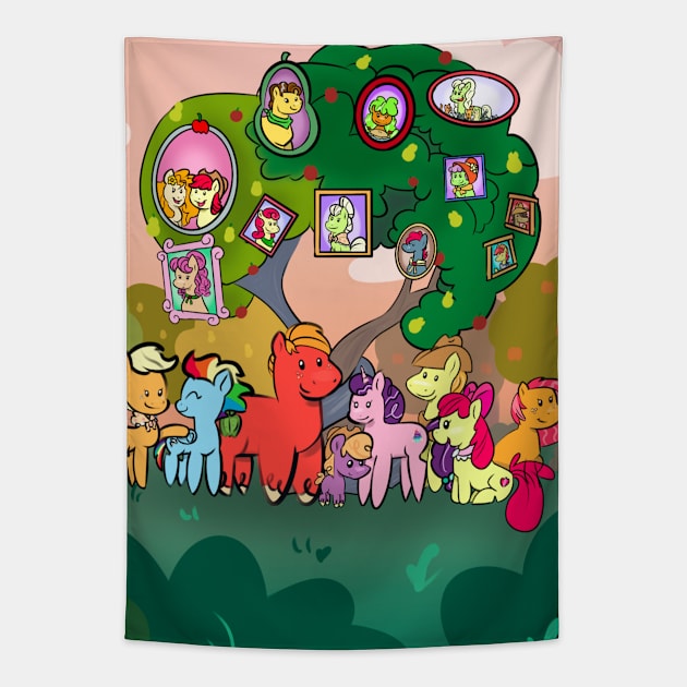 The Apple Family Tapestry by AmyNewBlue