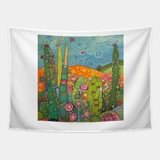 Field of Cactus Tapestry