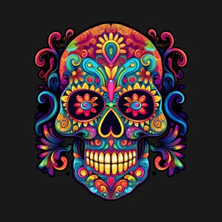 Day of the Dead Skull (Dia De Los Muertos) T-Shirt