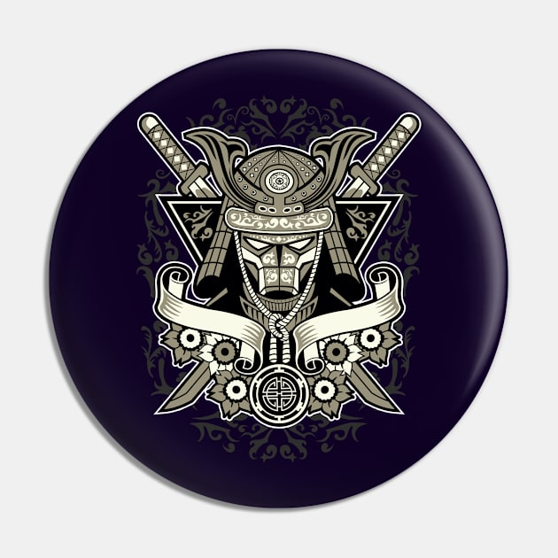 Samurai Pin by lionkingdesign