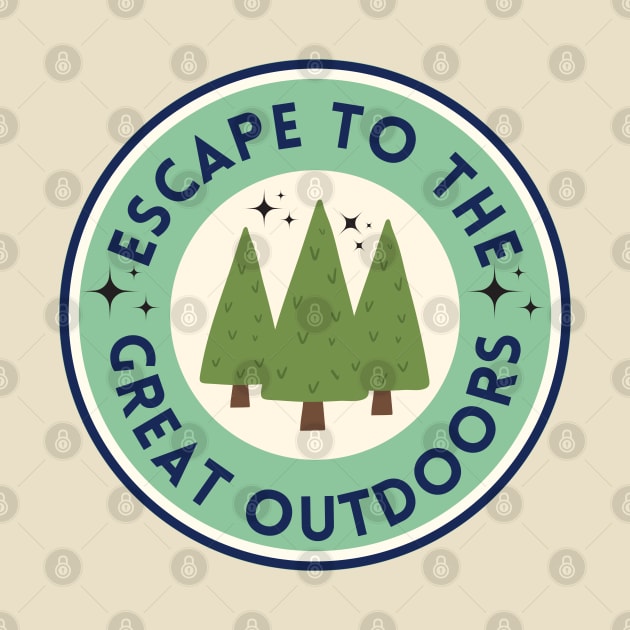 Escape to the Great Outdoors! Simple Camping Shirt Design by ApexDesignsUnlimited