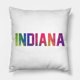 Indiana Tie Dye Jersey Letter Pillow