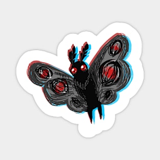 Chromatic Mothman Magnet