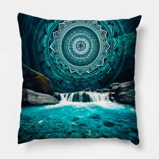 Ethereal Veil: Unveiling the Enchanting Elegance of Waterfalls Pillow