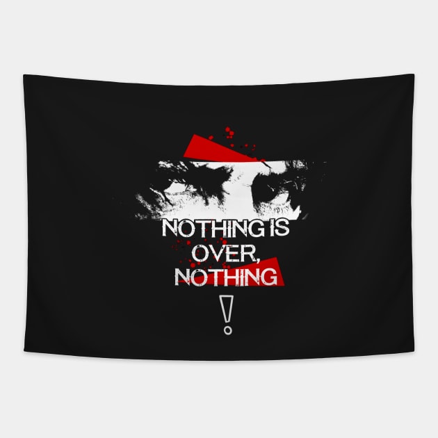 Rambo NOTHING IS OVER NOTHING Tapestry by DigitalArtsVibe