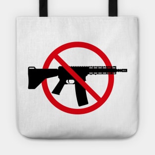 Gun Ban / Prohibition Sign (No Weapons / Peace / 2C) Tote