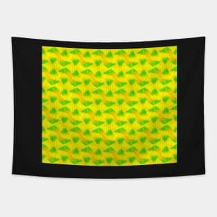 Yellow and Green Abstract Painting Summer Pattern Tapestry