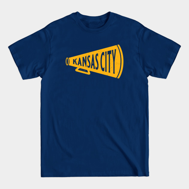 Discover Vintage Megaphone - Kansas City Chiefs (Yellow Kansas City Wordmark) - Kansas City Chiefs - T-Shirt