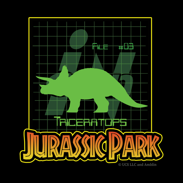 Ingen Files #03 (Triceratops) - Jurassic Park by Kai Ventura