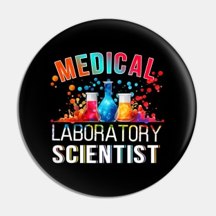 Lab Technologist Science Geek Medical Laboratory Scientist Pin