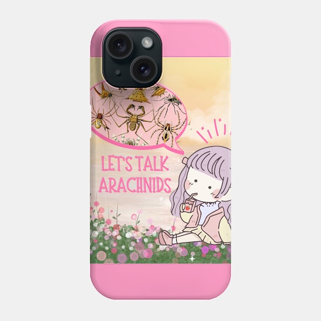 Let's Talk Arachnids Phone Case by SpiralBalloon