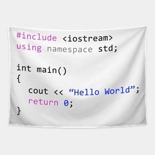 Hello world - First program in Computer science Tapestry