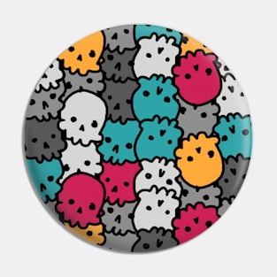 Skulls in the Coop Pin